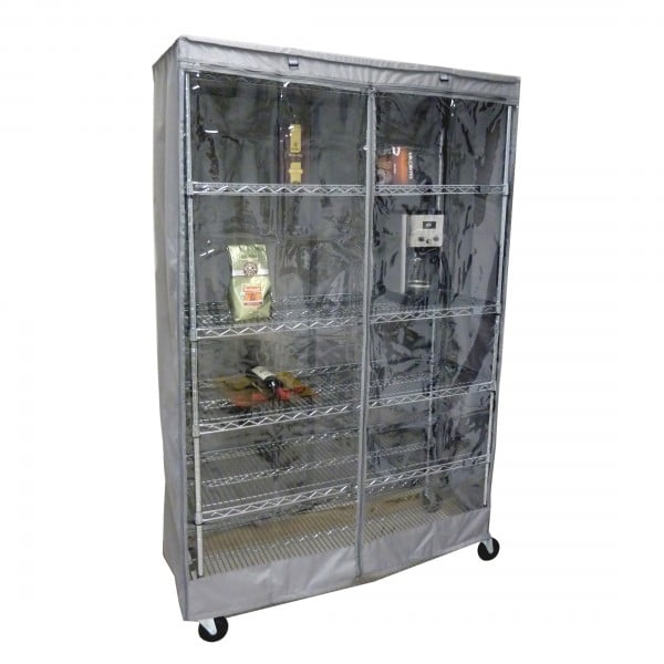 racks 48"Wx24"Dx72"H Storage Shelving Unit Cover COVER ONLY, Grey/Clear racks 48"Wx24"Dx72"H Storage Shelving Unit Cover COVER ONLY, Grey/Clear